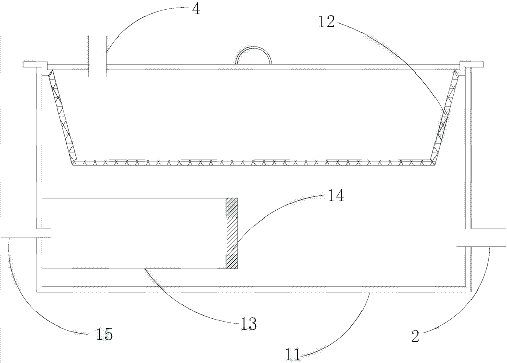 A roof snow melting system