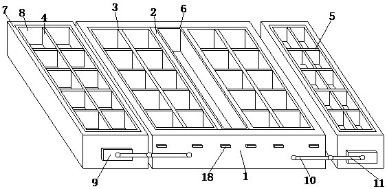 Painting special paint box with folding function