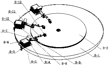 Plate punching mechanism, intelligent clamping device and using method