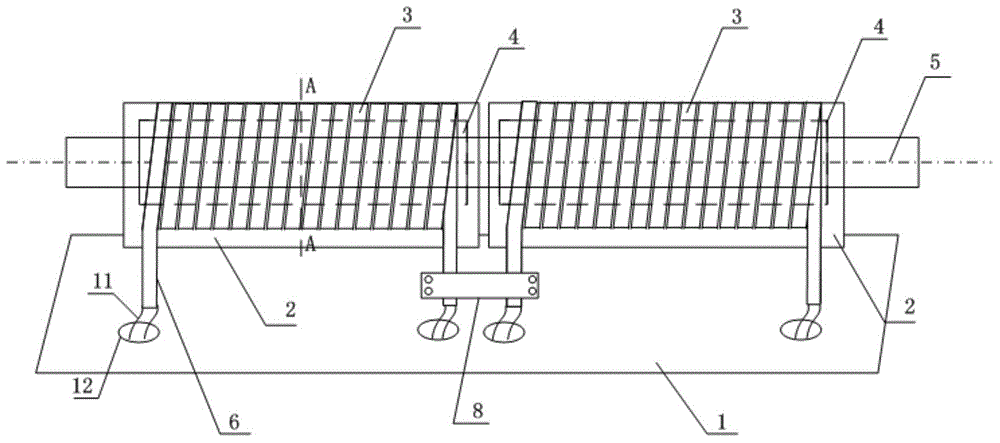 Steel wire induction-heating device