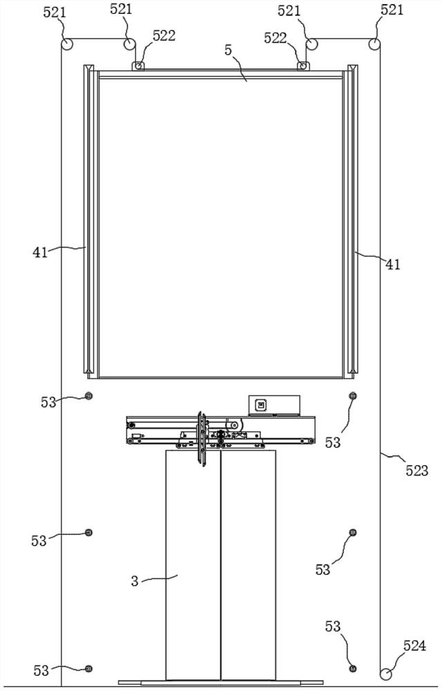 Watertight method and structure of marine elevator