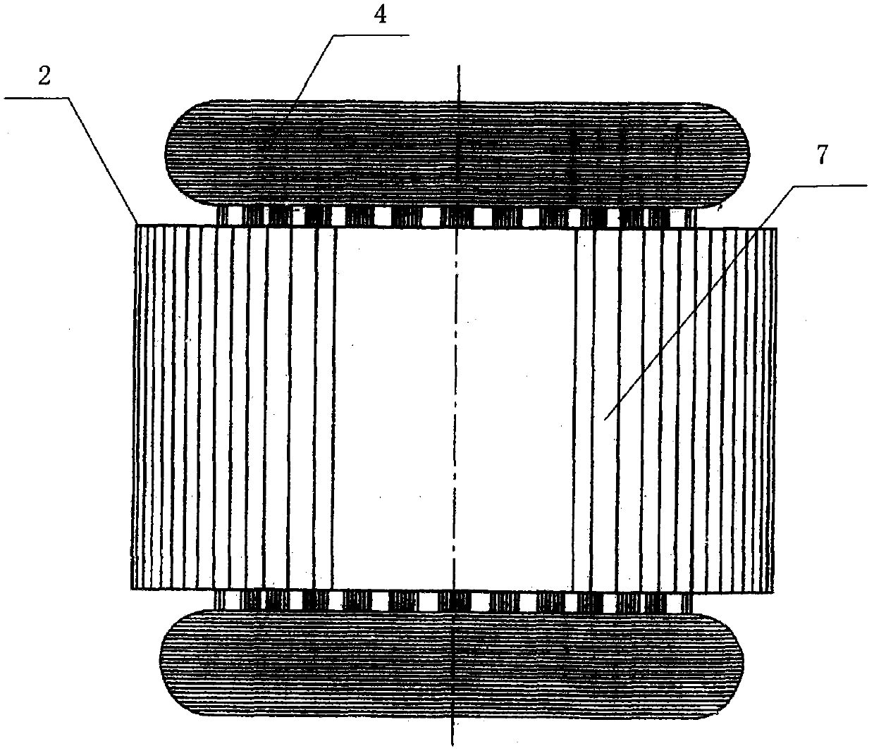 Small-sized two-pole single-phase generator