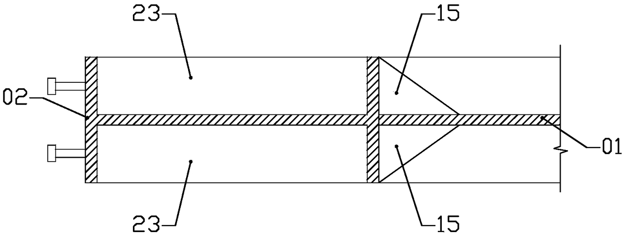 Formwork installation method for steel reinforced concrete composite structural beam