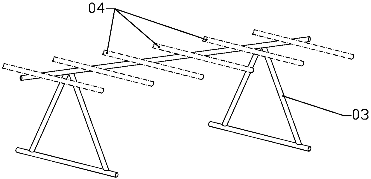 Formwork installation method for steel reinforced concrete composite structural beam