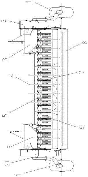 Round baler floating type pickup device