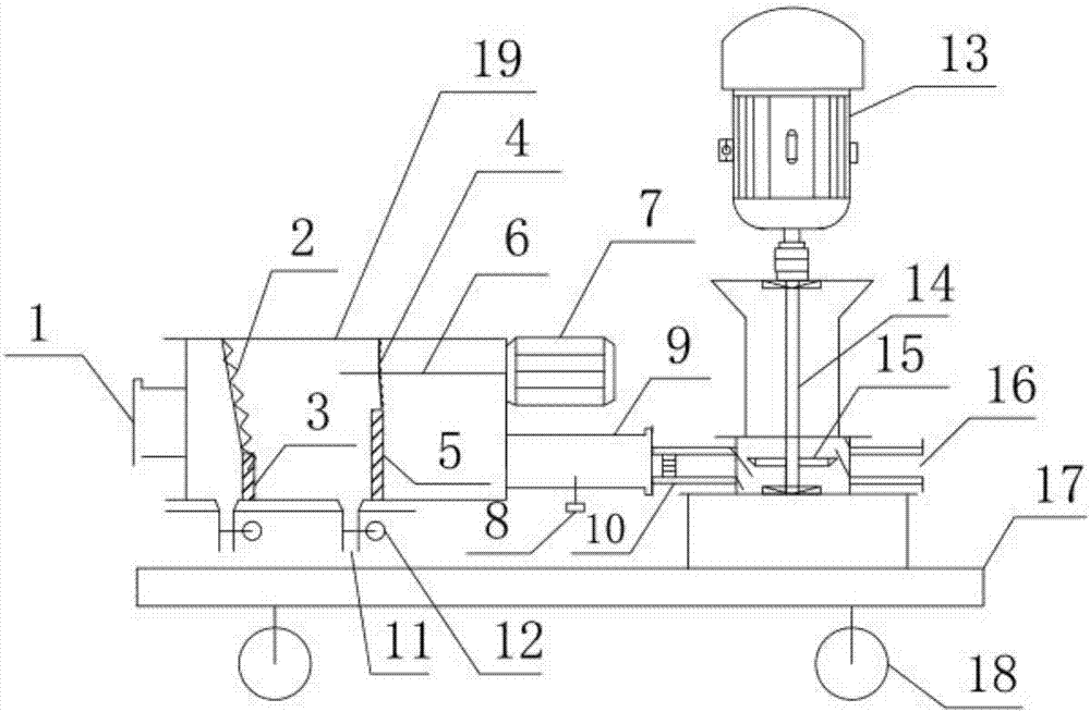 Anti-blocking water intake pump used at construction site