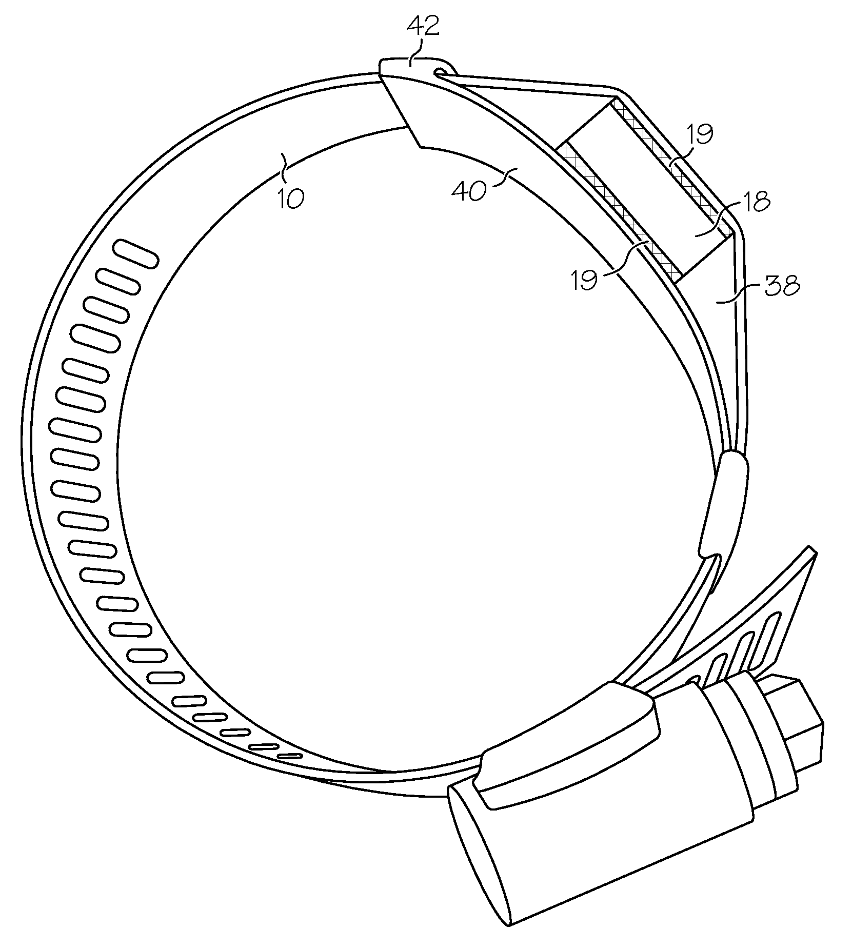 Band clamp installation markers