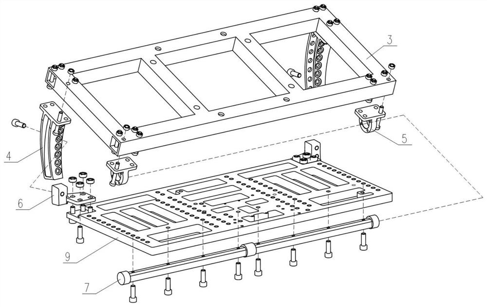 Lower view angle adjustable mechanism for radar seeker hanging flight