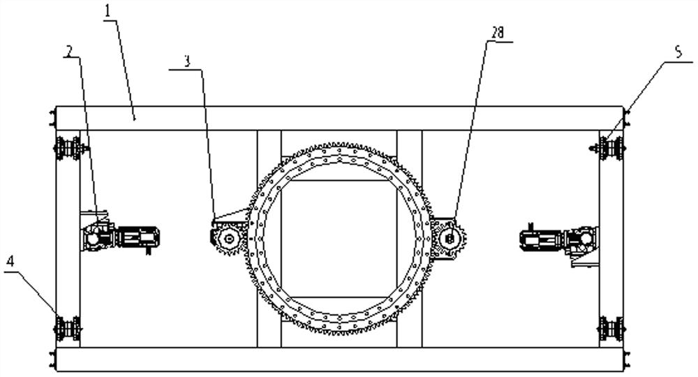 Transverse moving vehicle set for mechanical three-dimensional parking garage