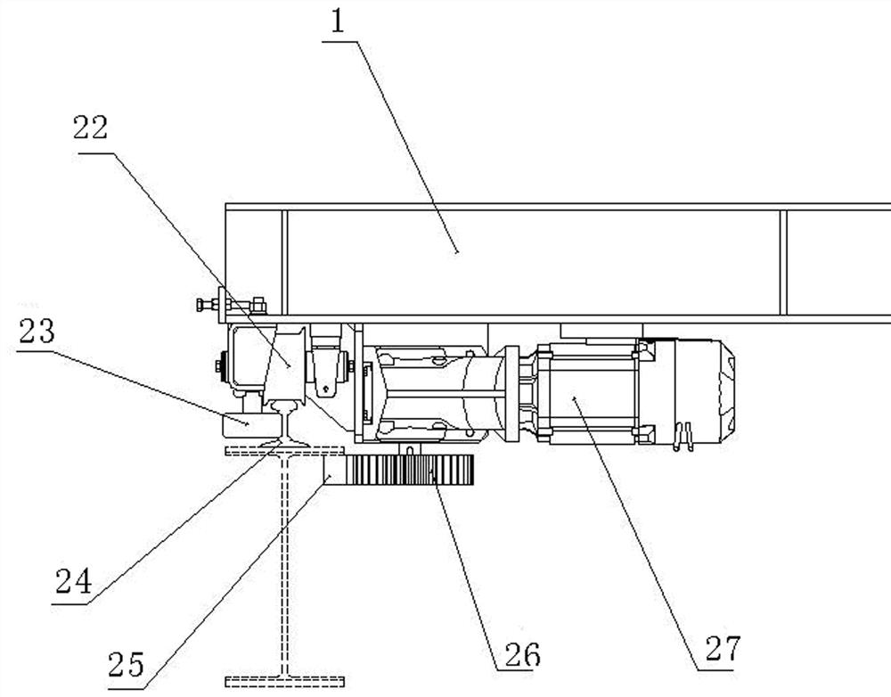 Transverse moving vehicle set for mechanical three-dimensional parking garage