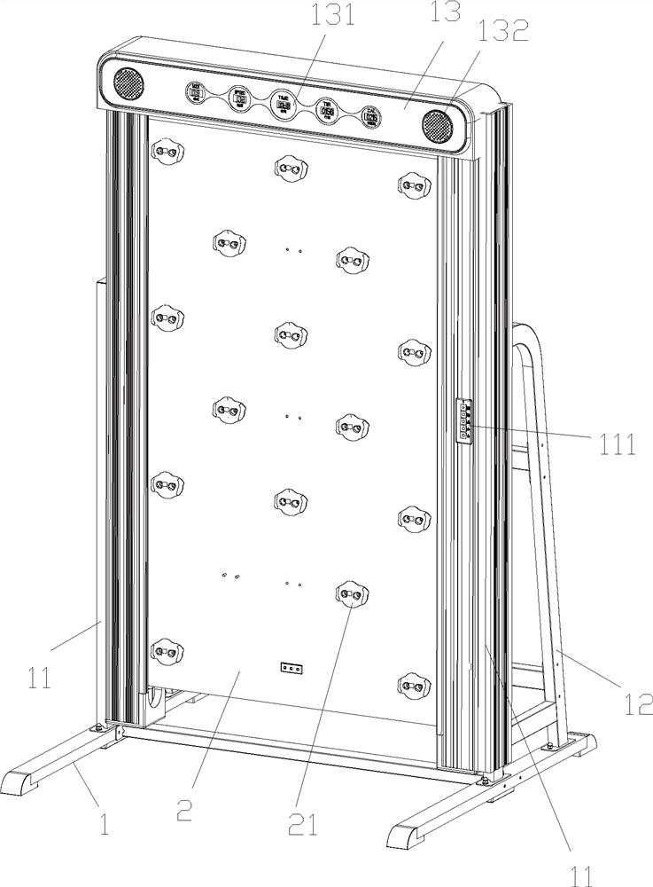 Unpowered rock climbing machine