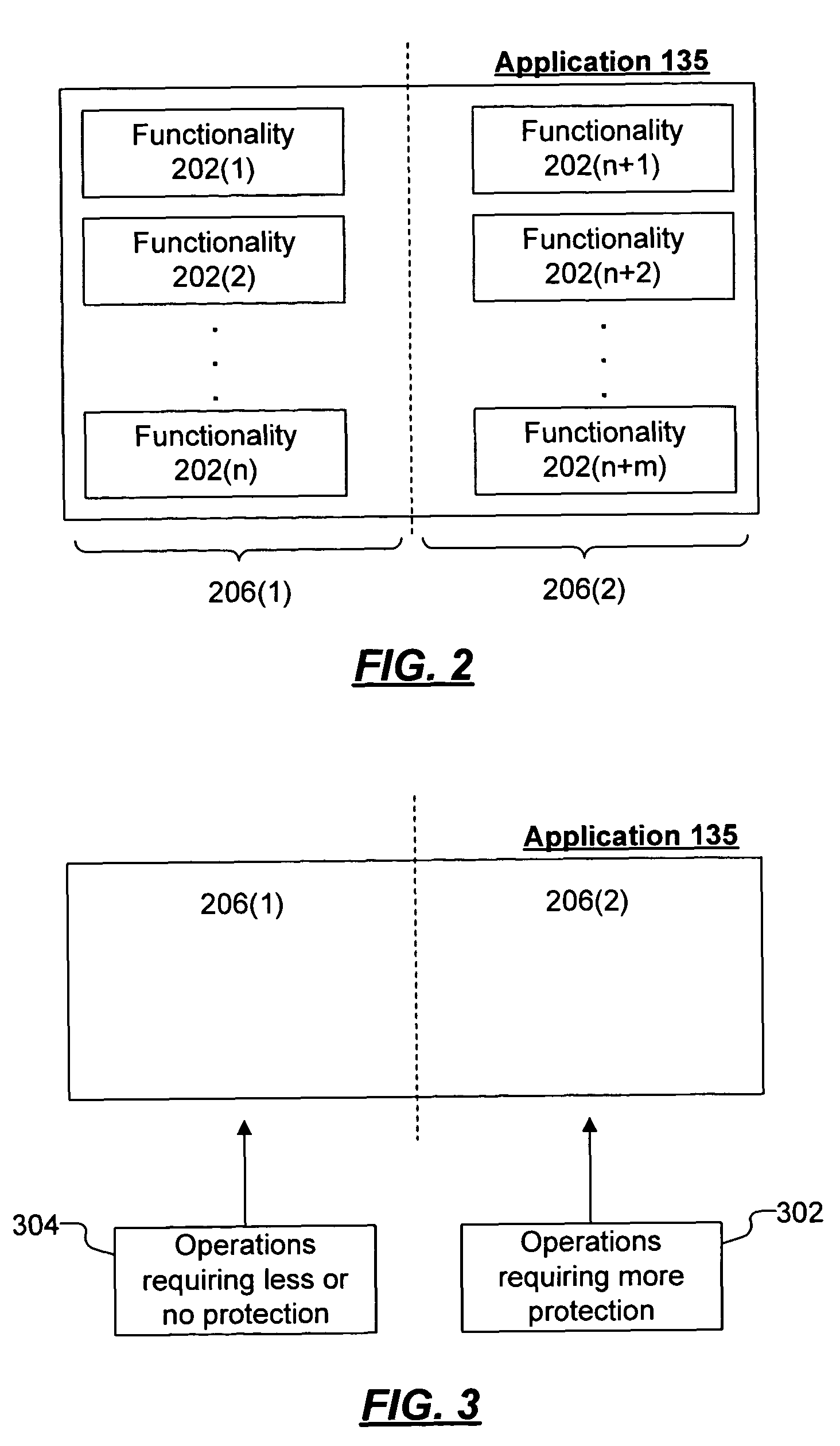 Integration of high-assurance features into an application through application factoring