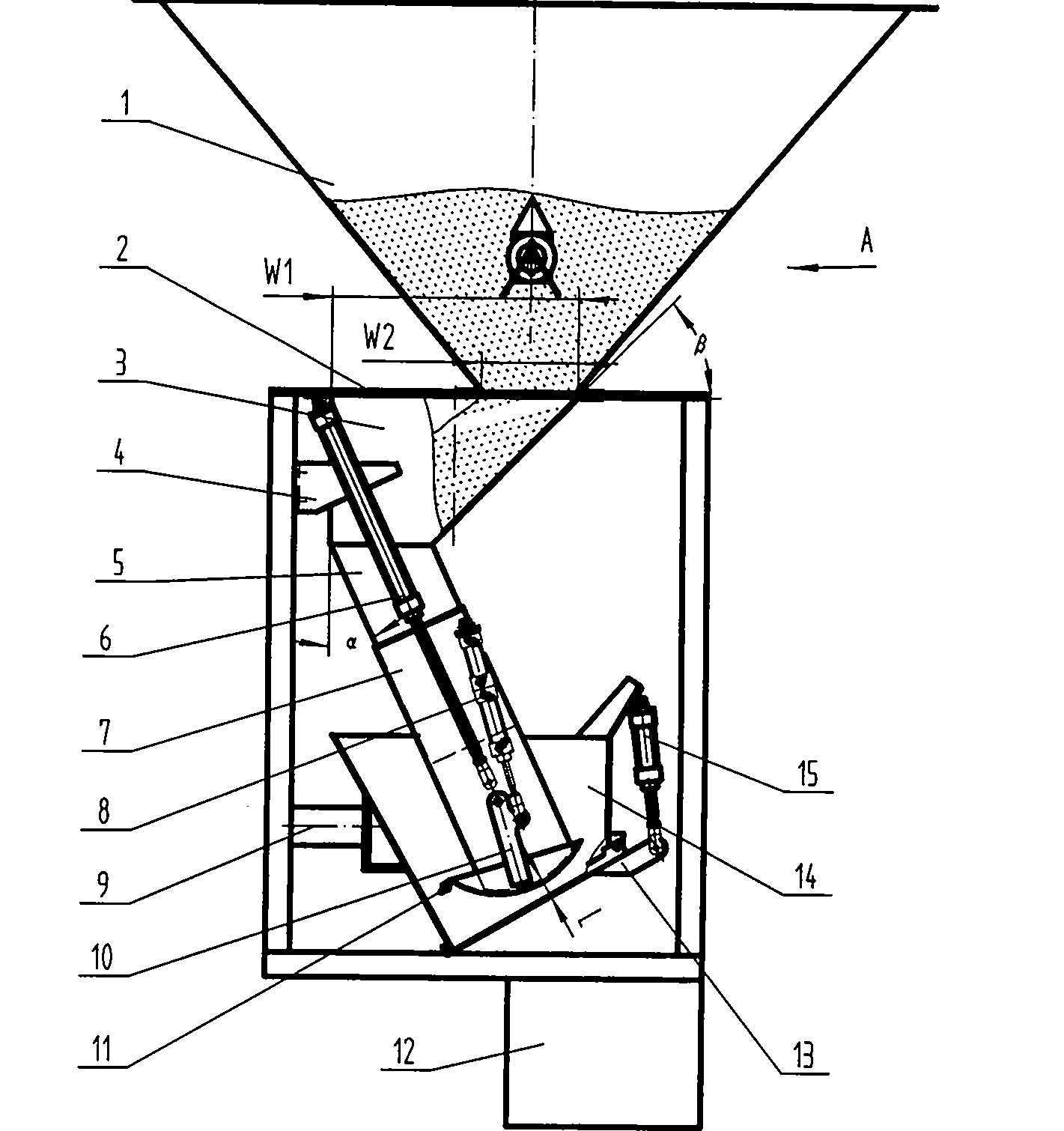 Automatic quantitative quasi-static weighing method and device