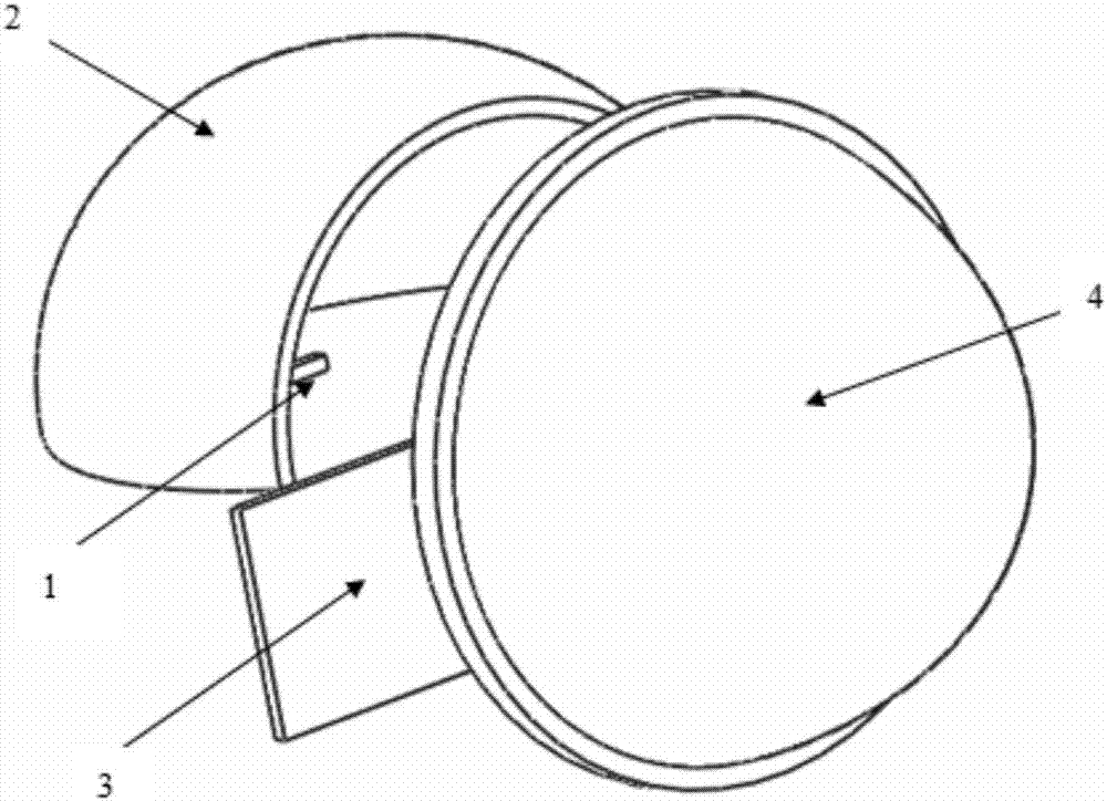 Double-free-form-surface optical lens for LED (Light-emitting Diode) automobile dipped headlight