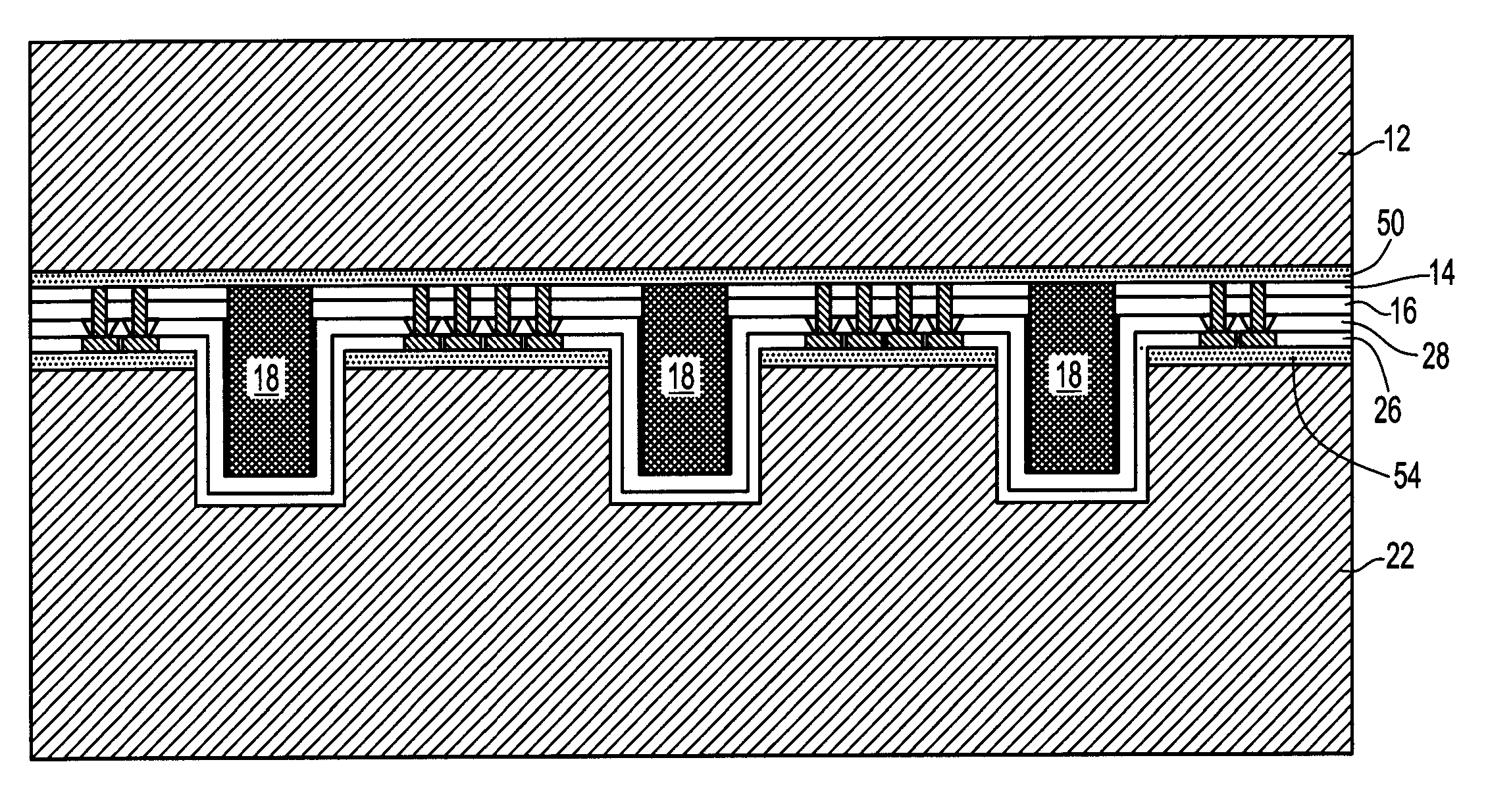 Metal filled through via structure for providing vertical wafer-to-wafer interconnection