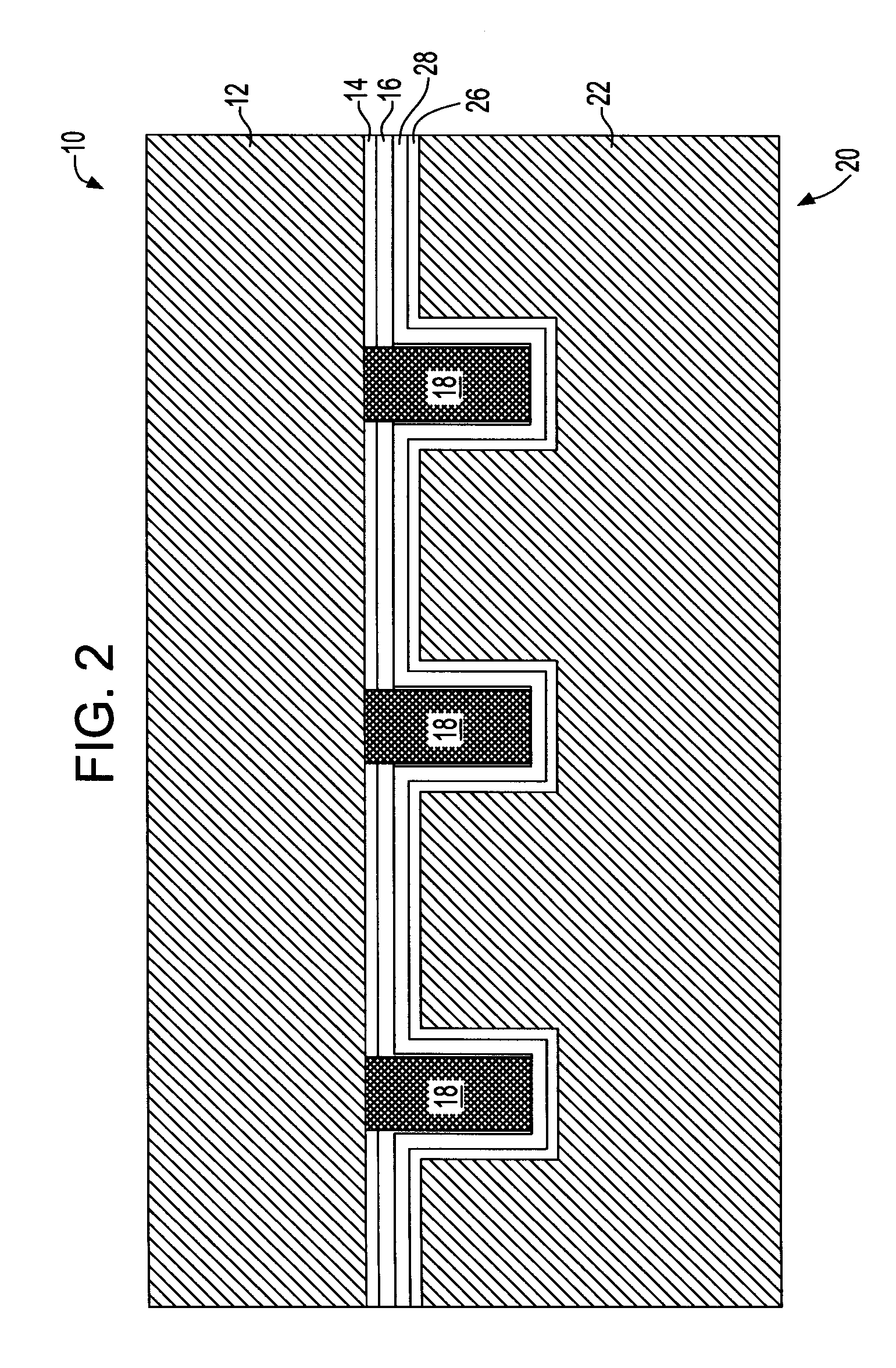 Metal filled through via structure for providing vertical wafer-to-wafer interconnection