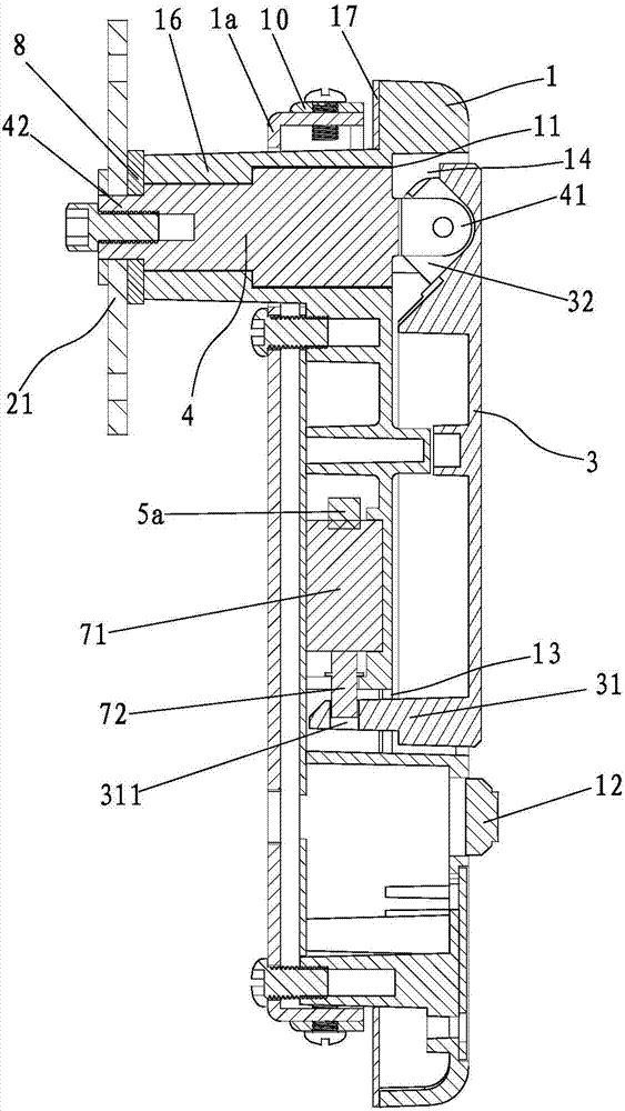 Intelligent connecting cabinet lock