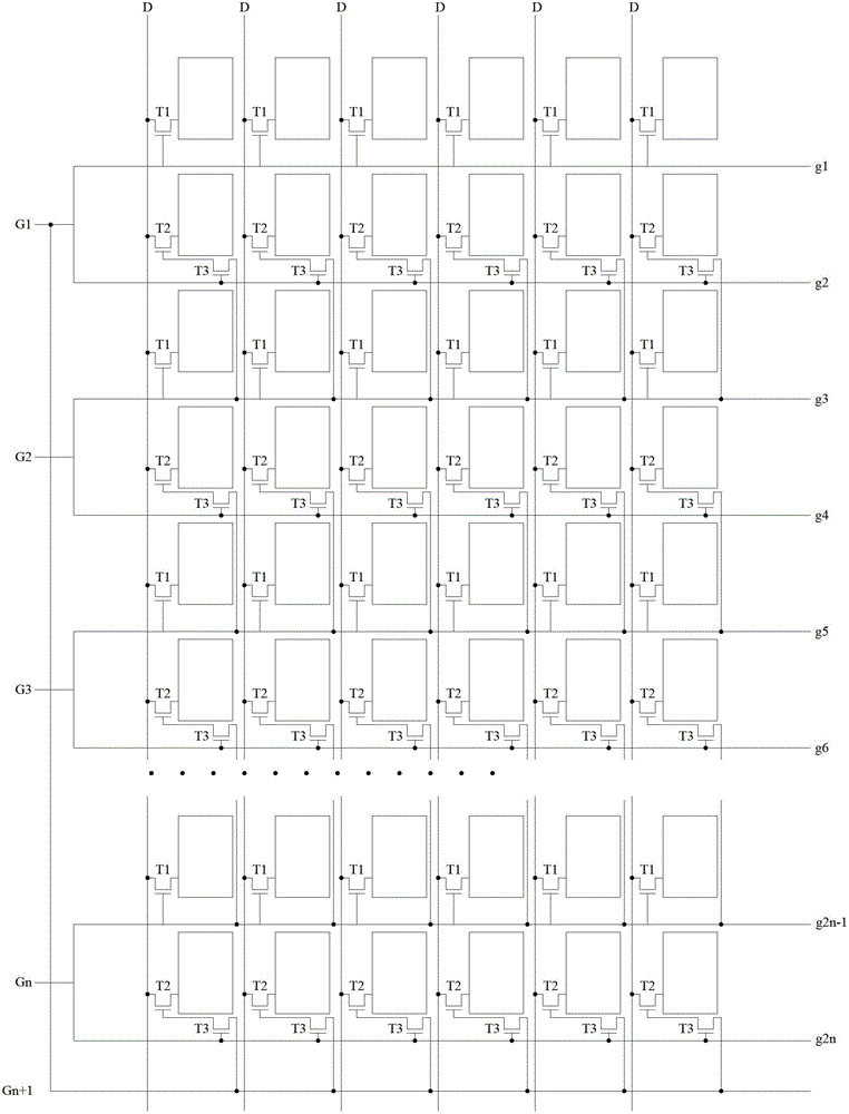 Array substrate, display unit and control method thereof