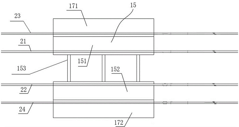 Downhole integral launching method for shield tunneling machine