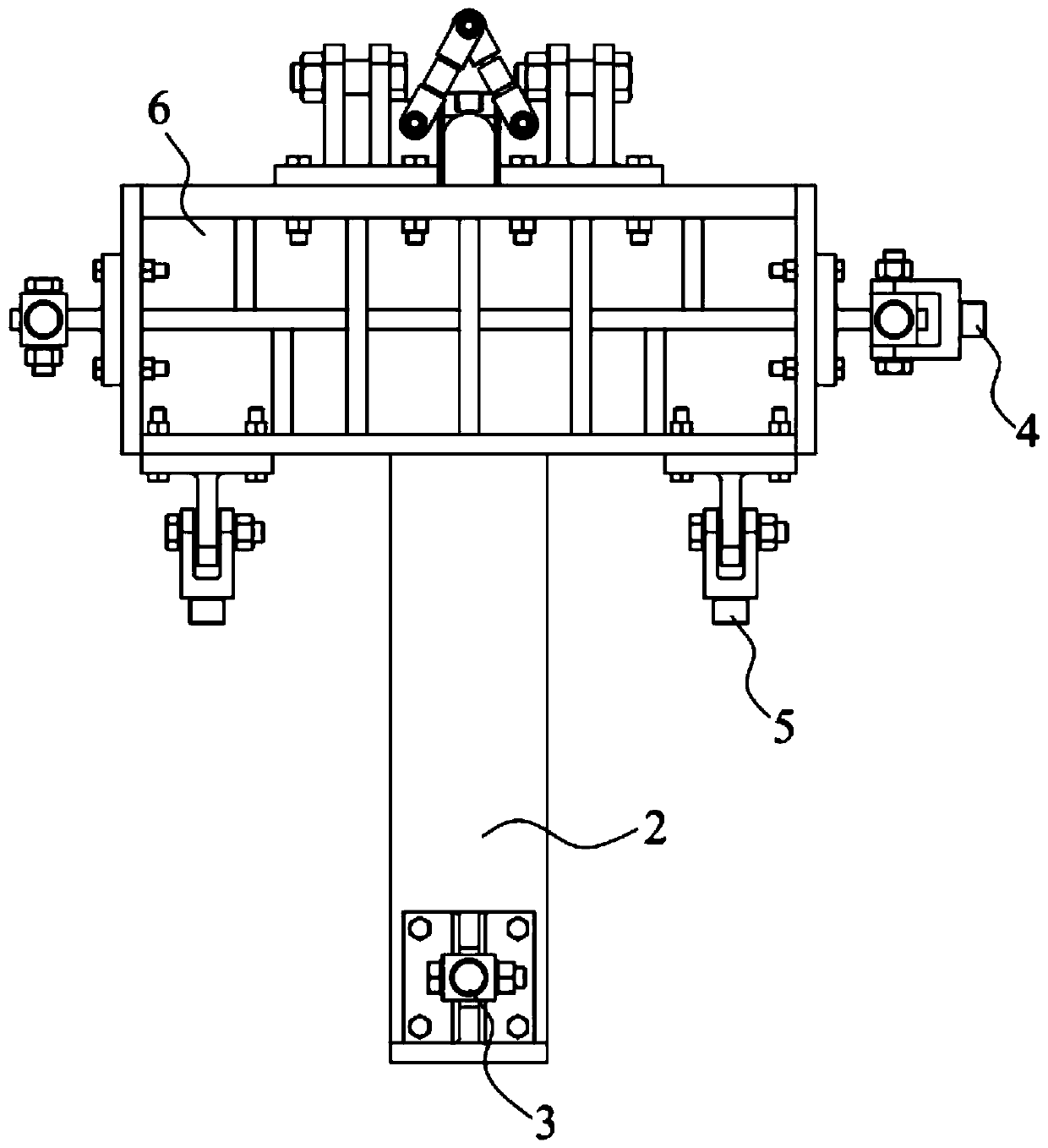 Loading device of wing hanging connector