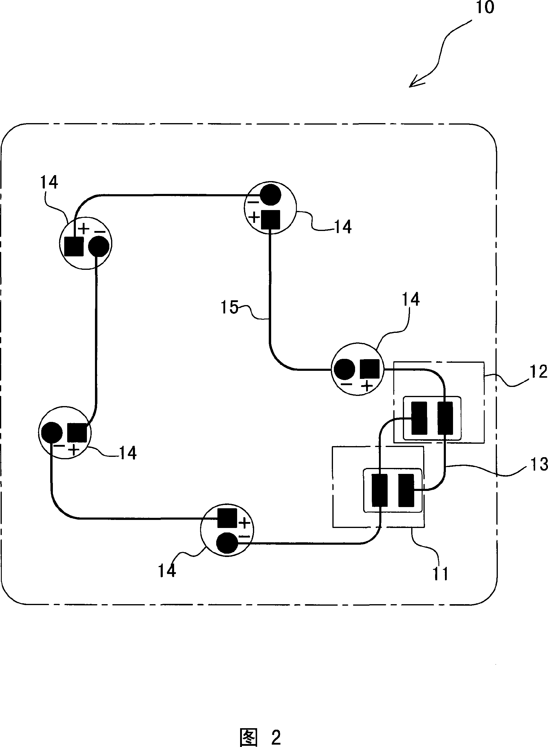 LED lighting module group with heat radiation and automatic circuit breaking function