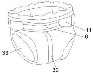 Leakproof baby paper diaper