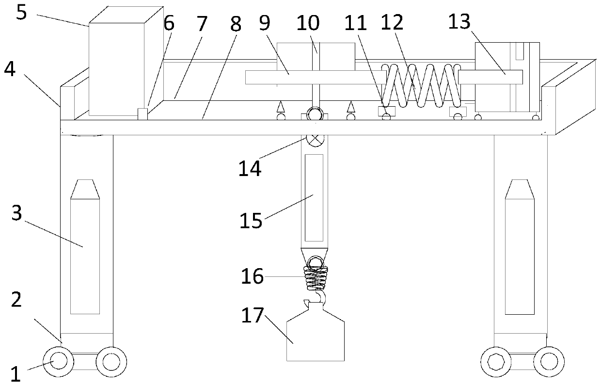 High-efficiency composite converter lower suspension connection system