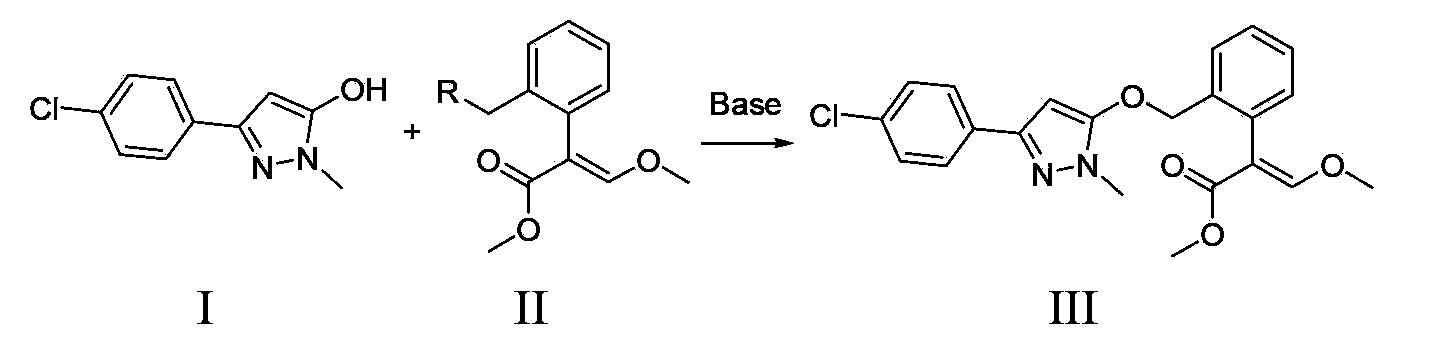 Method for preparation of pyraoxystrobin by salt forming method