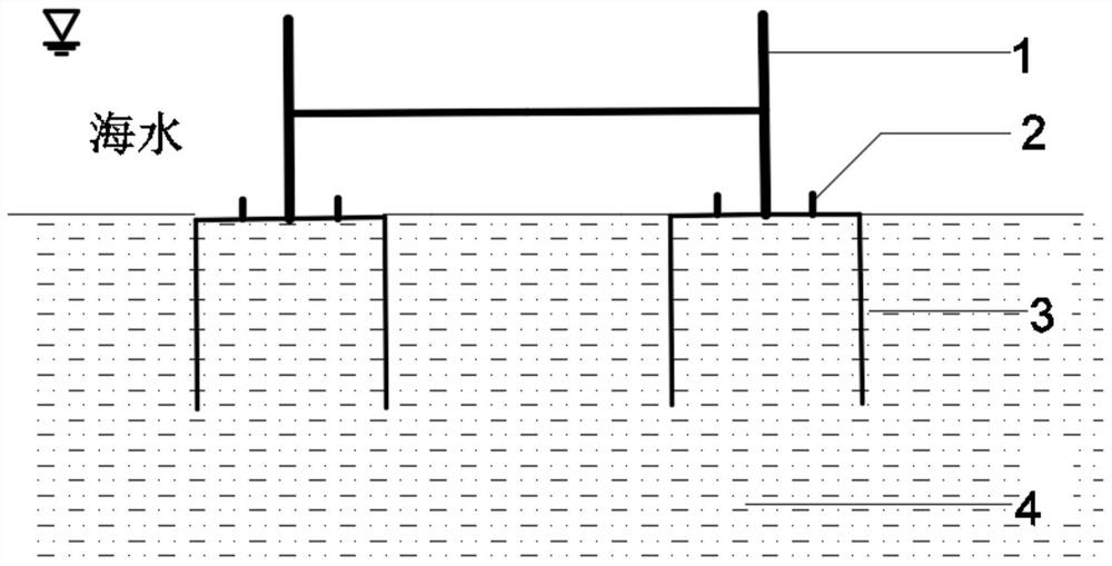 A recovery construction method for the foundation of a four-barrel fan