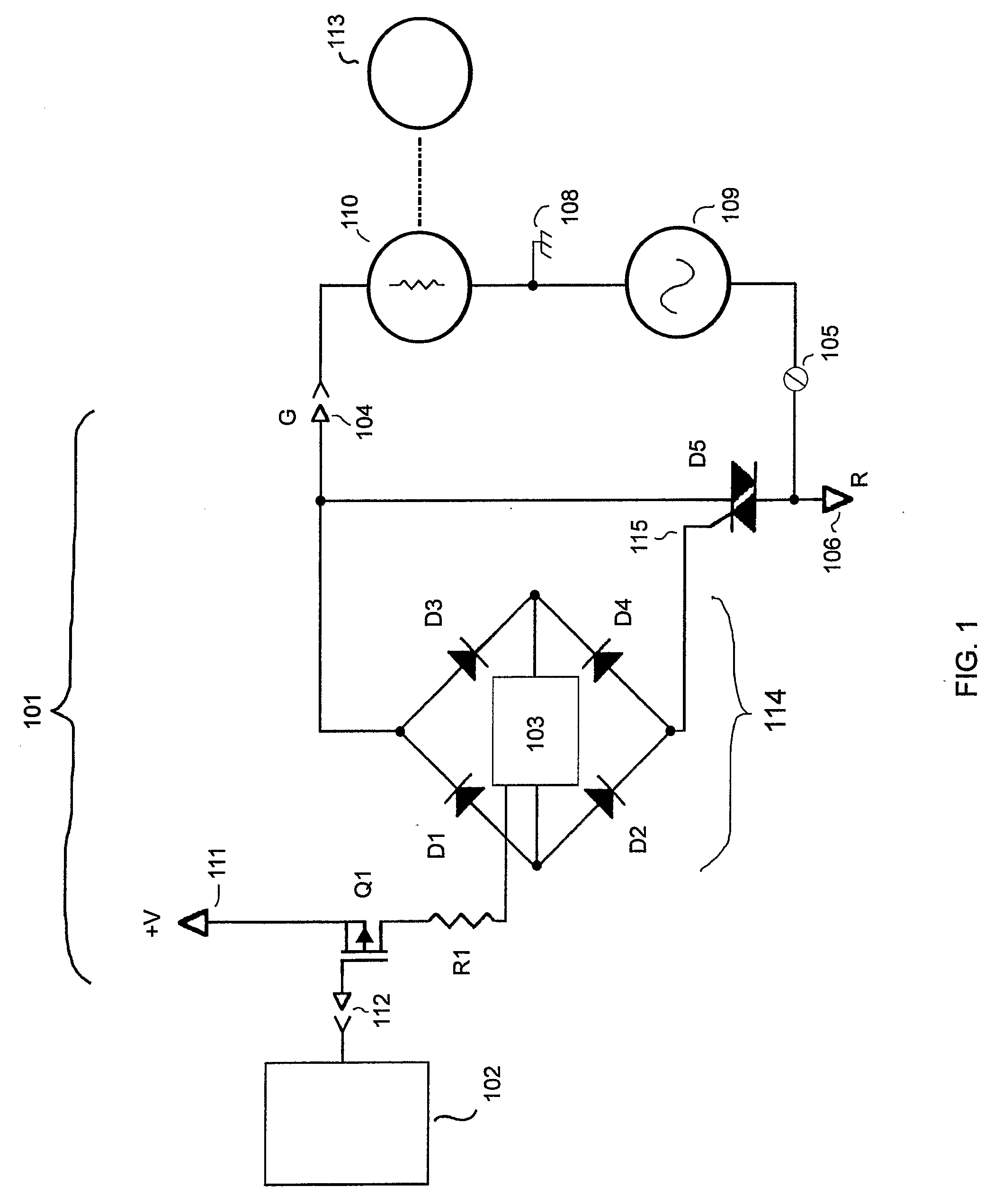 Power Stealing for a Thermostat Using a Triac With Fet Control