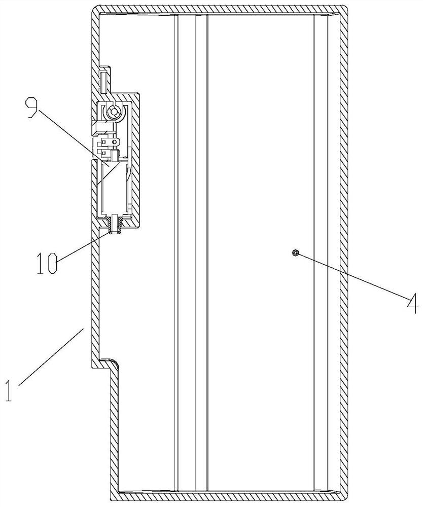 Water tank for floor sweeper with controllable water seepage