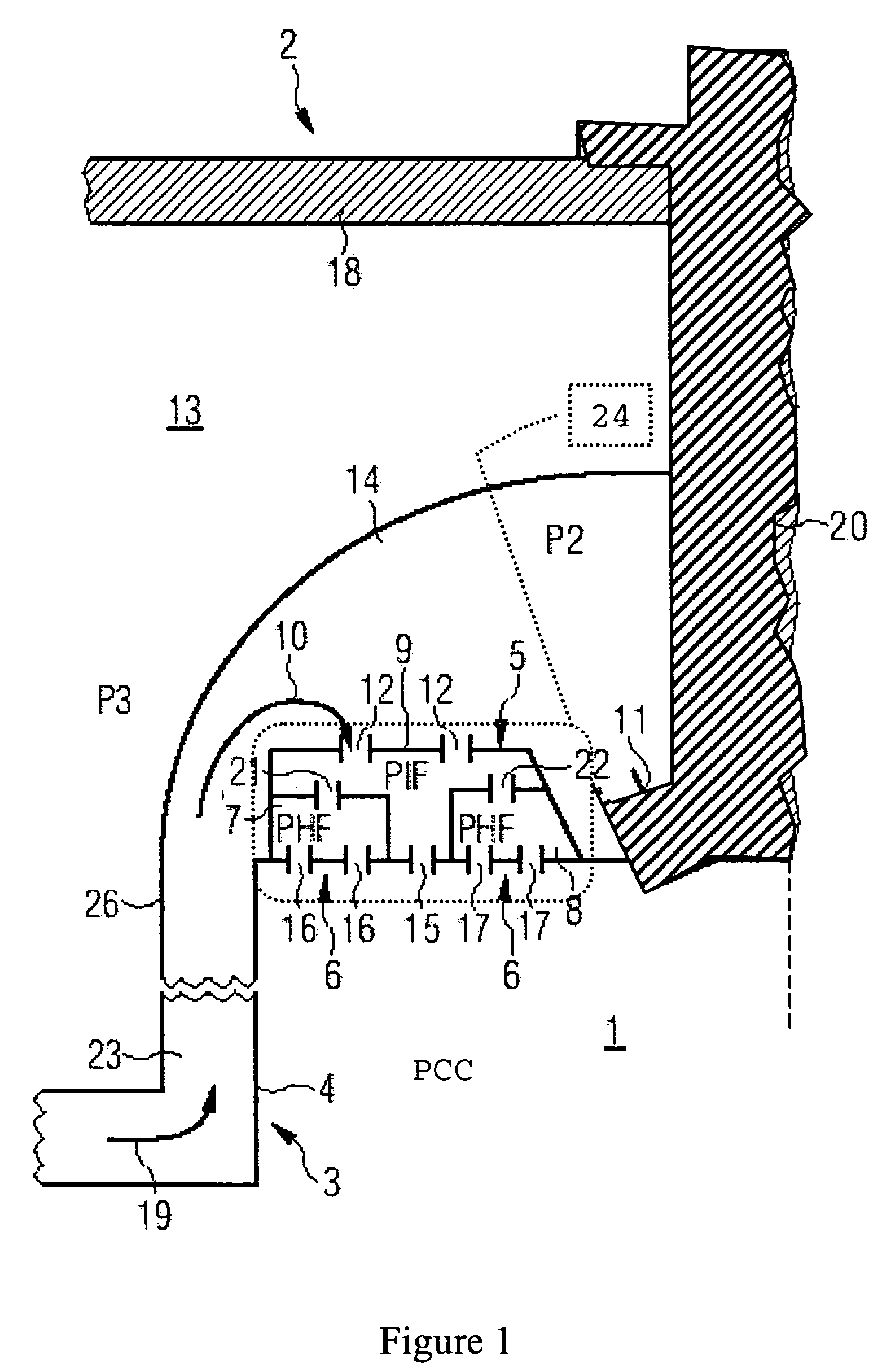 Combustion chamber for a gas turbine with at least two resonator devices