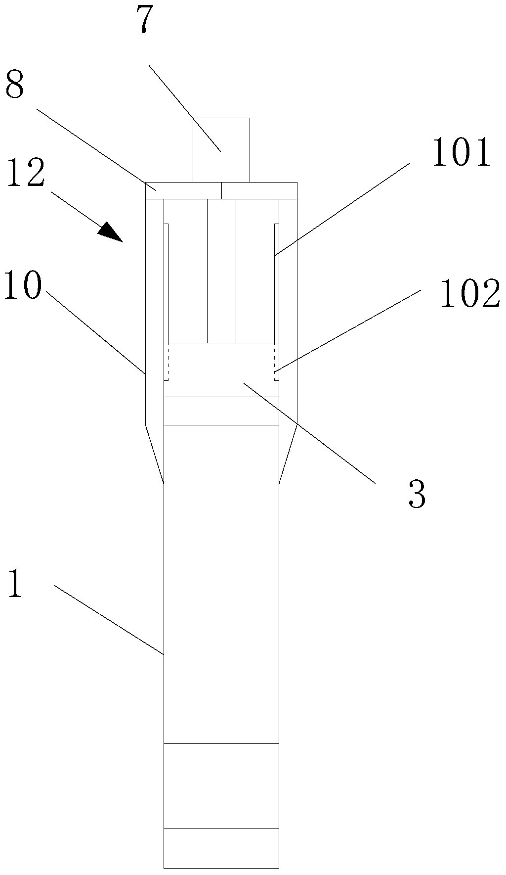 Induction heating device for cutter shaft quenching