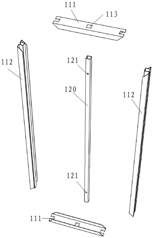 Partition wall board for fabricated building and partition wall structure of partition wall board