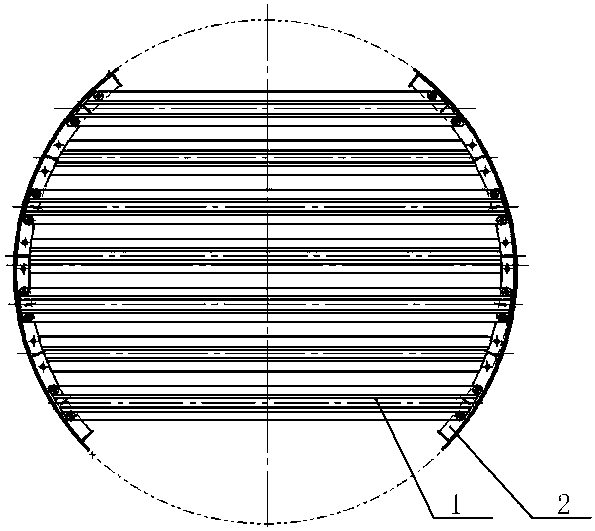 Wave suppressor for railroad tanker