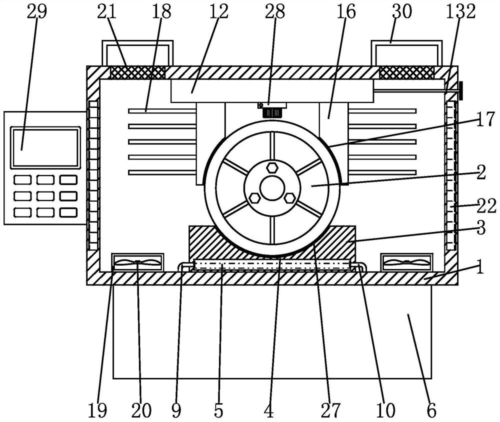 High-efficiency motor heat dissipation device for ocean engineering