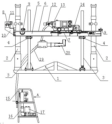 Pneumatic post drill