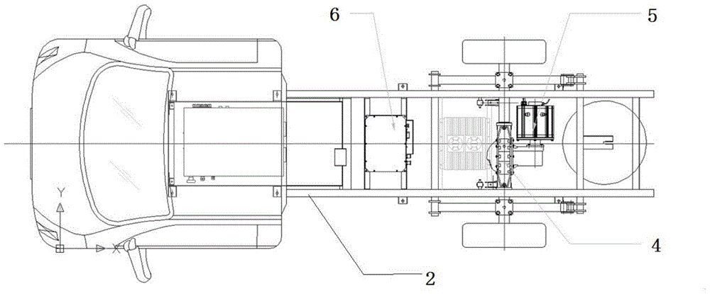 A vehicle control system of a pure electric vehicle and its vehicle structure