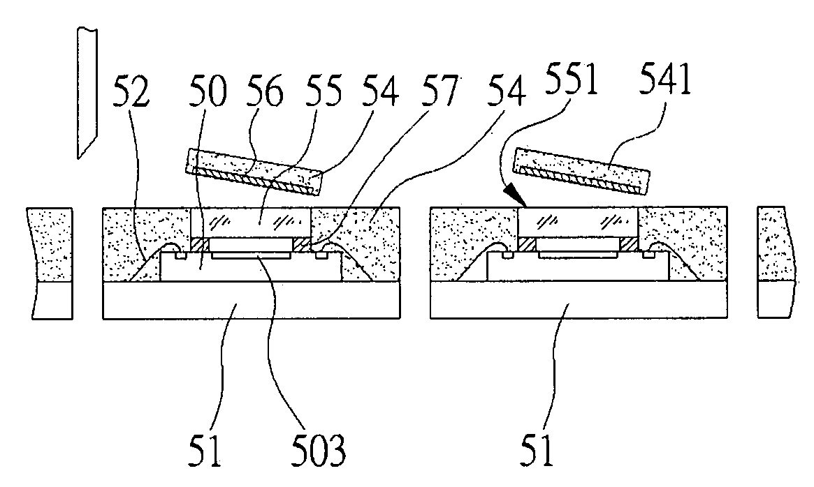 Sensor-type semiconductor package and fabrication method thereof