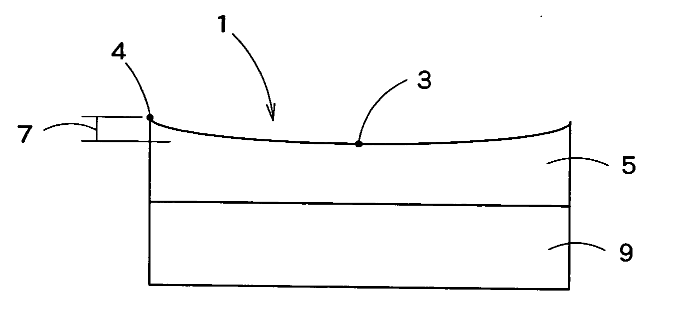 Laminate controlling curl of hardcoat layer