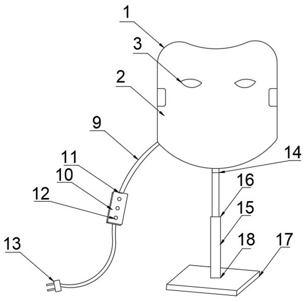 Convenient-to-assemble phototherapy instrument holder for improving sleep