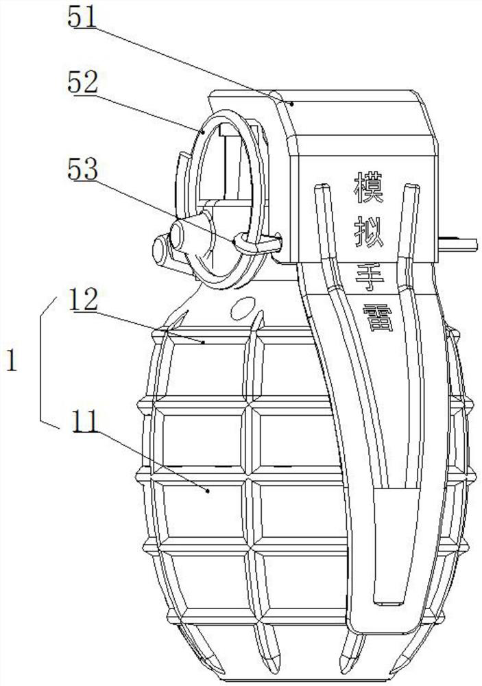 High-performance acousto-optic simulated grenade and delayed blank cartridge thereof