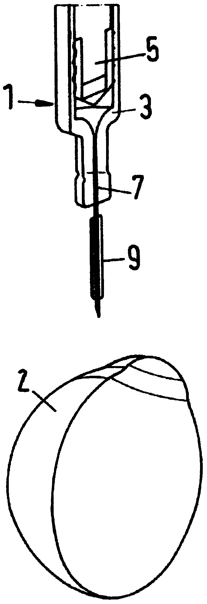 Intraocular injection device