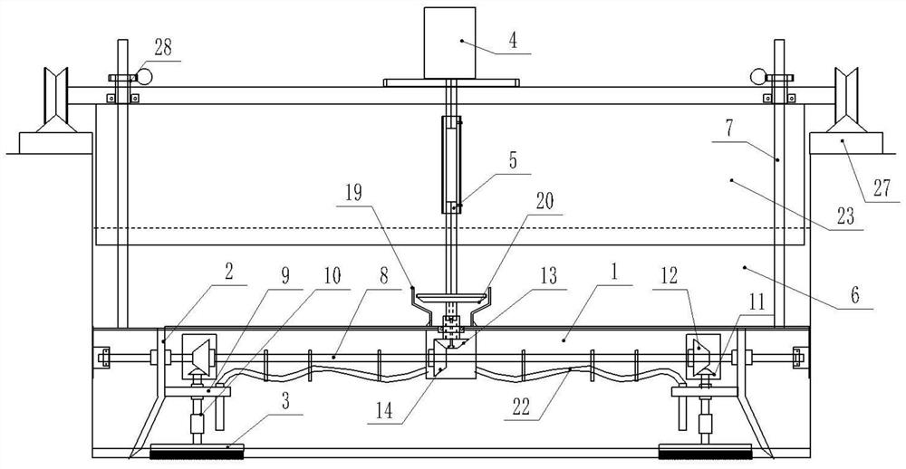 Precipitated sludge cleaning device for sewage treatment