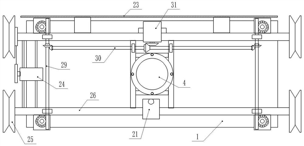 Precipitated sludge cleaning device for sewage treatment