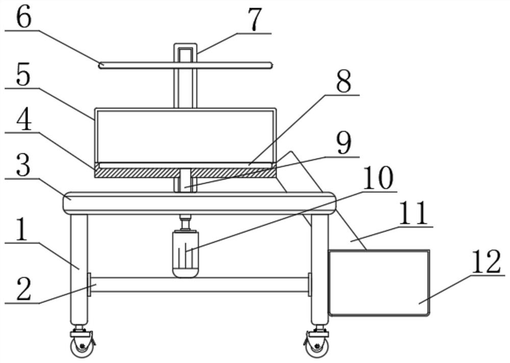 A kind of rotating and striking walnut shell breaking equipment