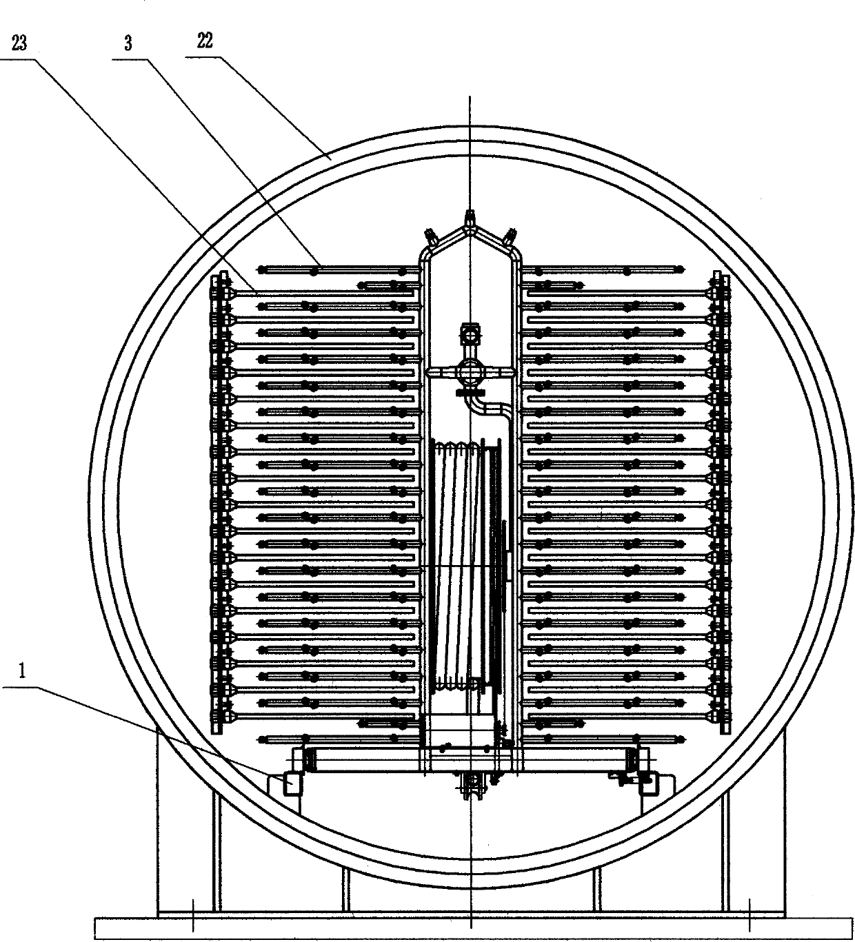 In-place automatic washing device for freeze dryer