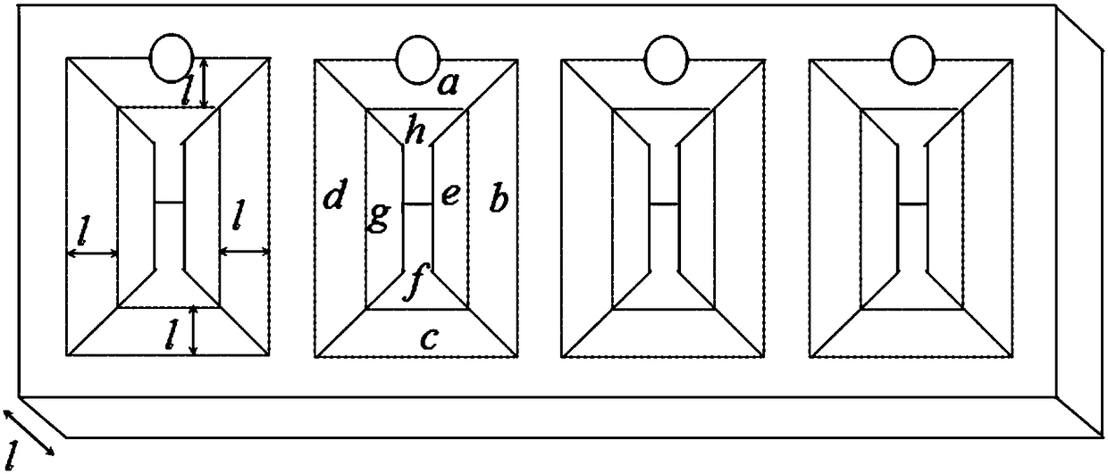 Integrated cutting and embossing sliding double-layer packaging box and anti-counterfeiting packaging method