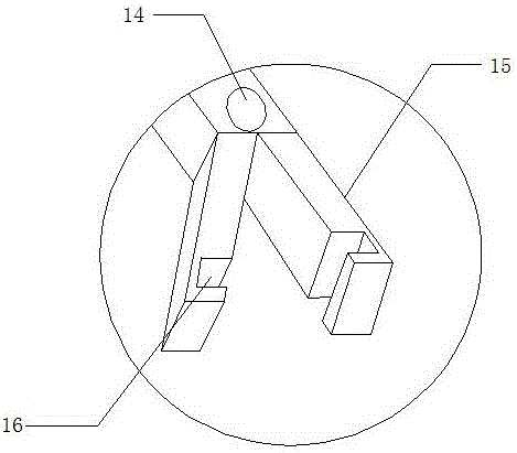 Photodynamic tumor therapeutic apparatus overturning platform with fixing function