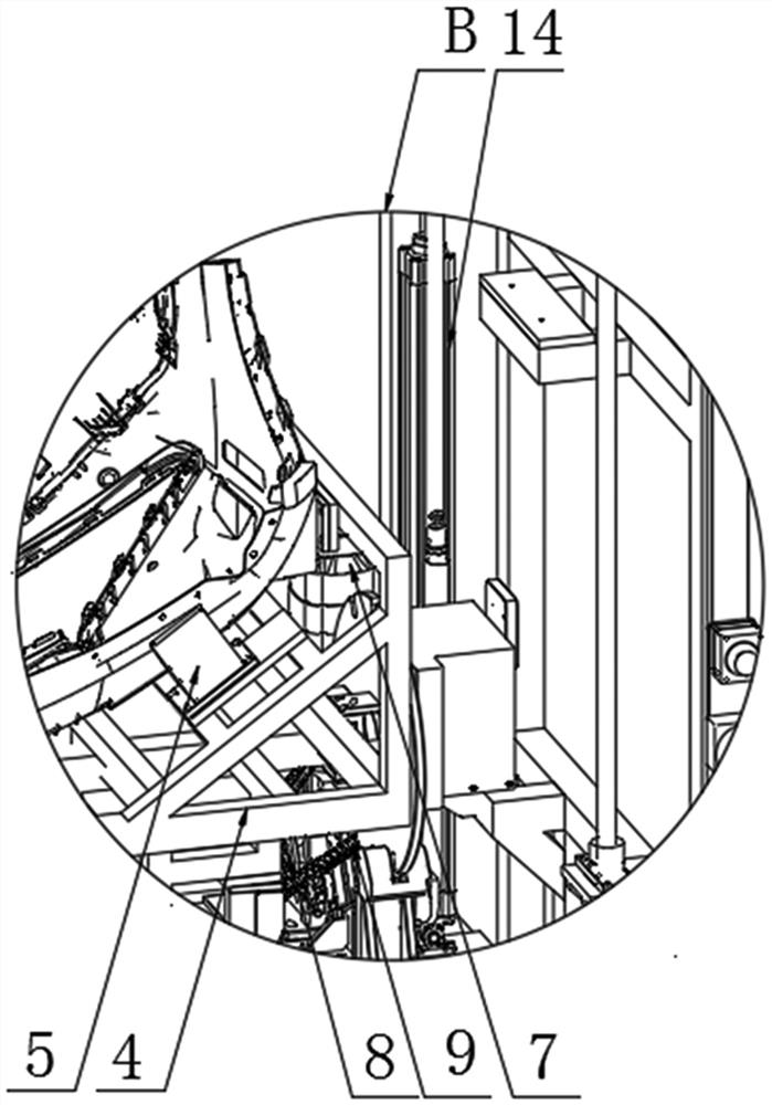 Integrated assembling equipment for front bumper of passenger car